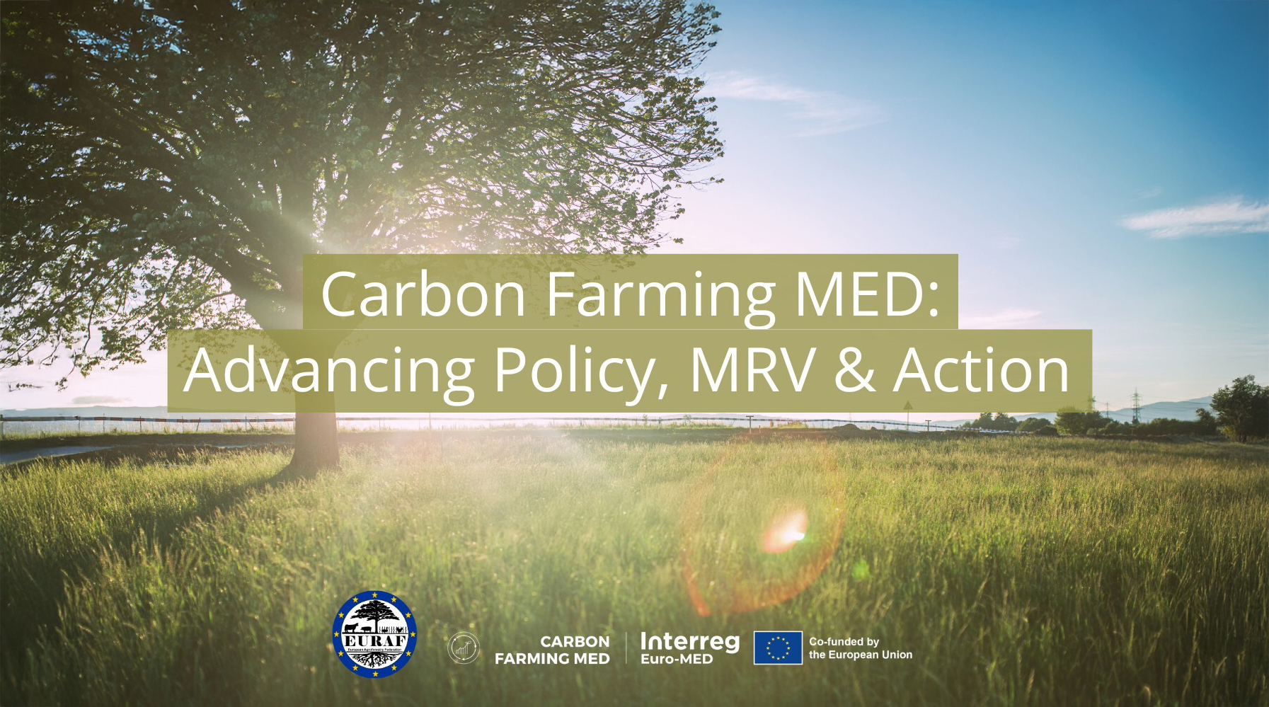 1st Carbon Farming MED Workshop: Carbon Farming MED – Advancing Policy, MRV & Action
